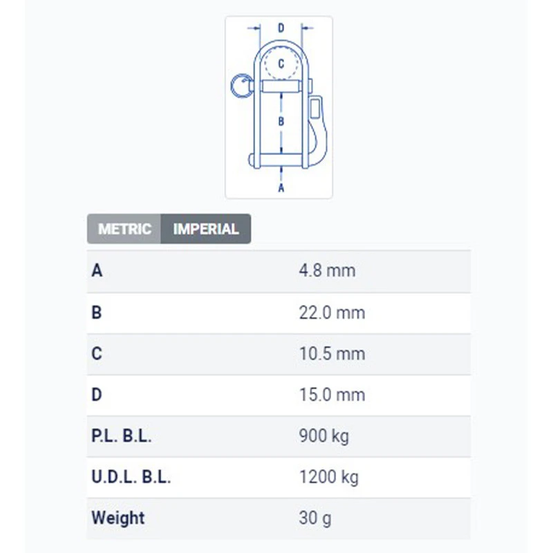 Manille Quart De Tour Ronstan 4 Manille Quart De Tour Ronstan – Image 2